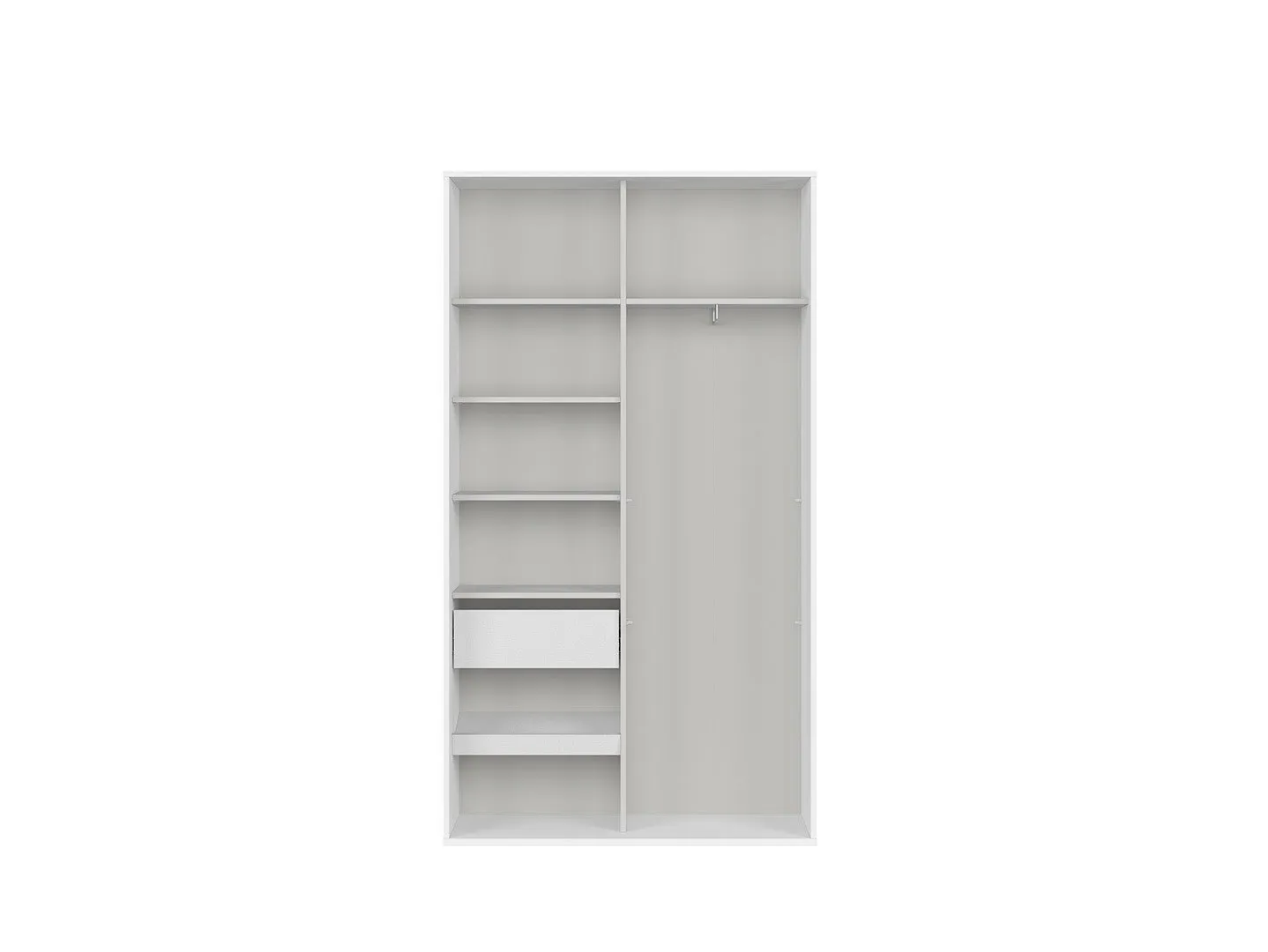 BRW-Szafa-Flex-szafa-120-flex-kolor-korpusow-bialy-kolor-frontow-lustro-bialy-polysk-102493-xlarge-VV Szafa Flex 120/45