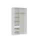 BRW-Szafa-Flex-szafa-120-flex-kolor-korpusow-bialy-kolor-frontow-lustro-bialy-polysk-102494-xlarge-VV Szafa Flex 120/45