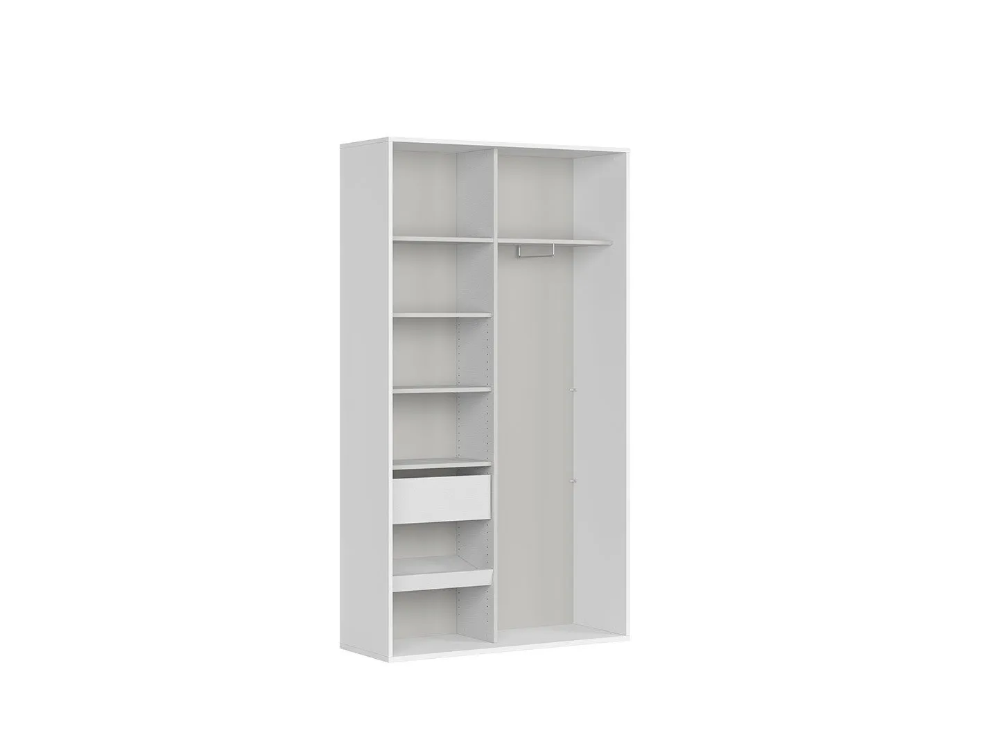 BRW-Szafa-Flex-szafa-120-flex-kolor-korpusow-bialy-kolor-frontow-lustro-bialy-polysk-102494-xlarge-VV Szafa Flex 120/45
