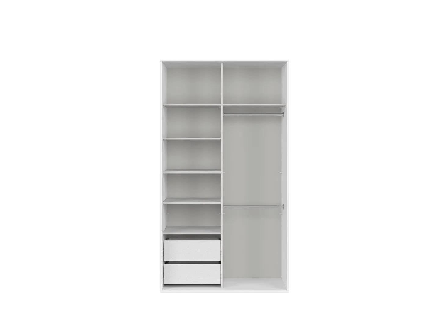 BRW-Szafa-Flex-szafa-120-flex-kolor-korpusow-bialy-kolor-frontow-lustro-bialy-polysk-102580-xlarge-VV Szafa Flex 120/66