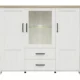 BRW-Witryna-Loksa-160cm-z-3-drzwiami-sosna-andersen-biala-4-VV Witryna Loksa