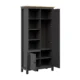 BRW_-_Regal_Hesen_-_106cm_z_2_drzwiami_i__4polkami_-_grafitowy__2-VV Regał Hesen