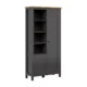 BRW_-_Regal_Hesen_-_106cm_z_2_drzwiami_i__4polkami_-_grafitowy__3-VV Regał Hesen