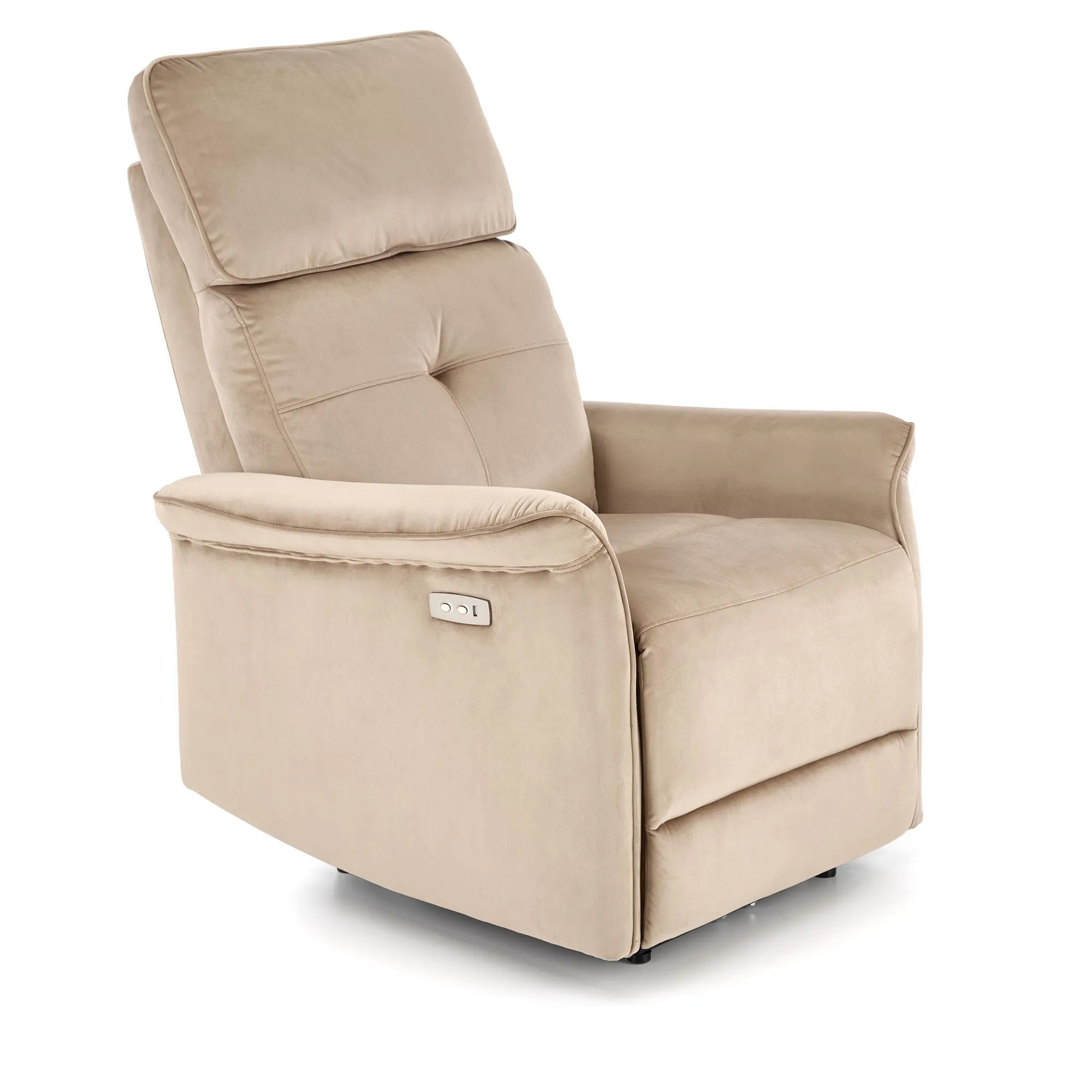 HALMAR-FOTEL-SEMIR_BEZOWY_BOK_FRONT-VV Fotel Semir USB