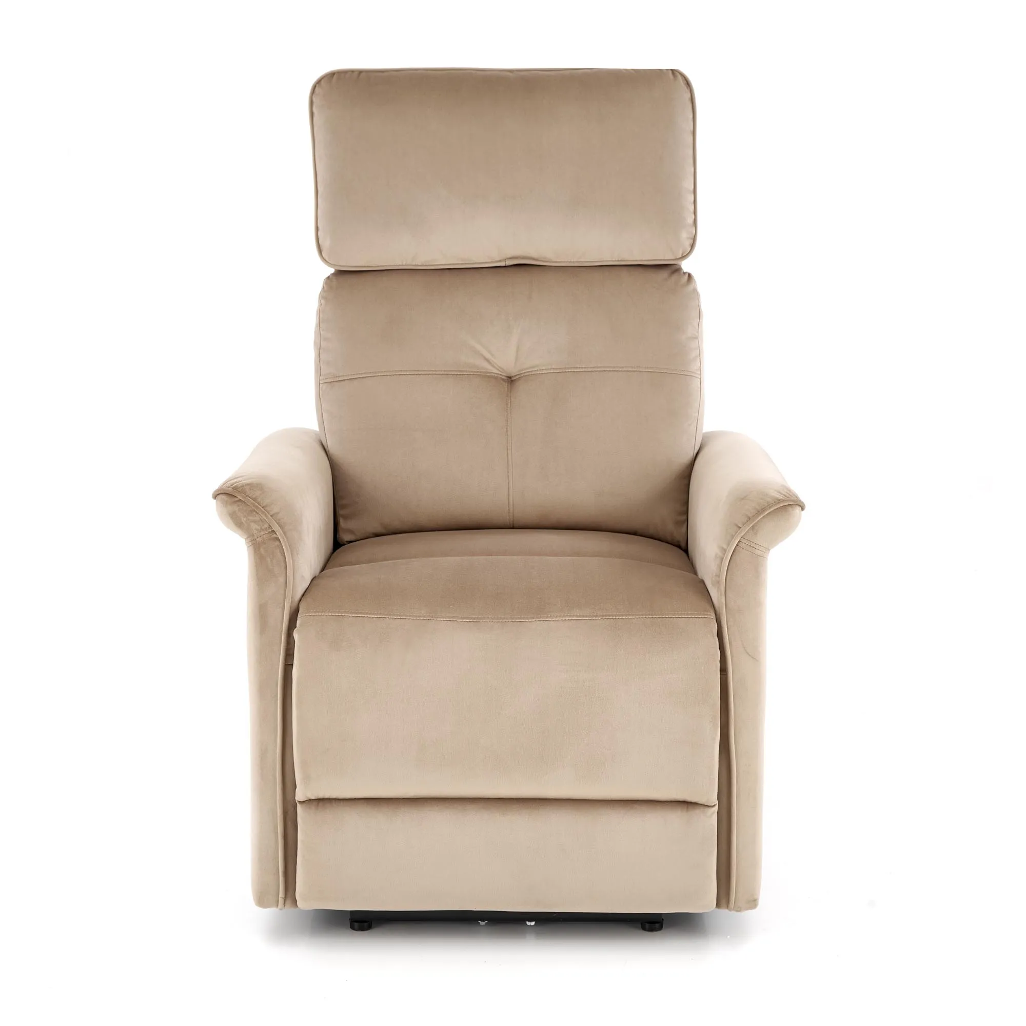 HALMAR-FOTEL-SEMIR_BEZOWY_FRONT-VV Fotel Semir USB