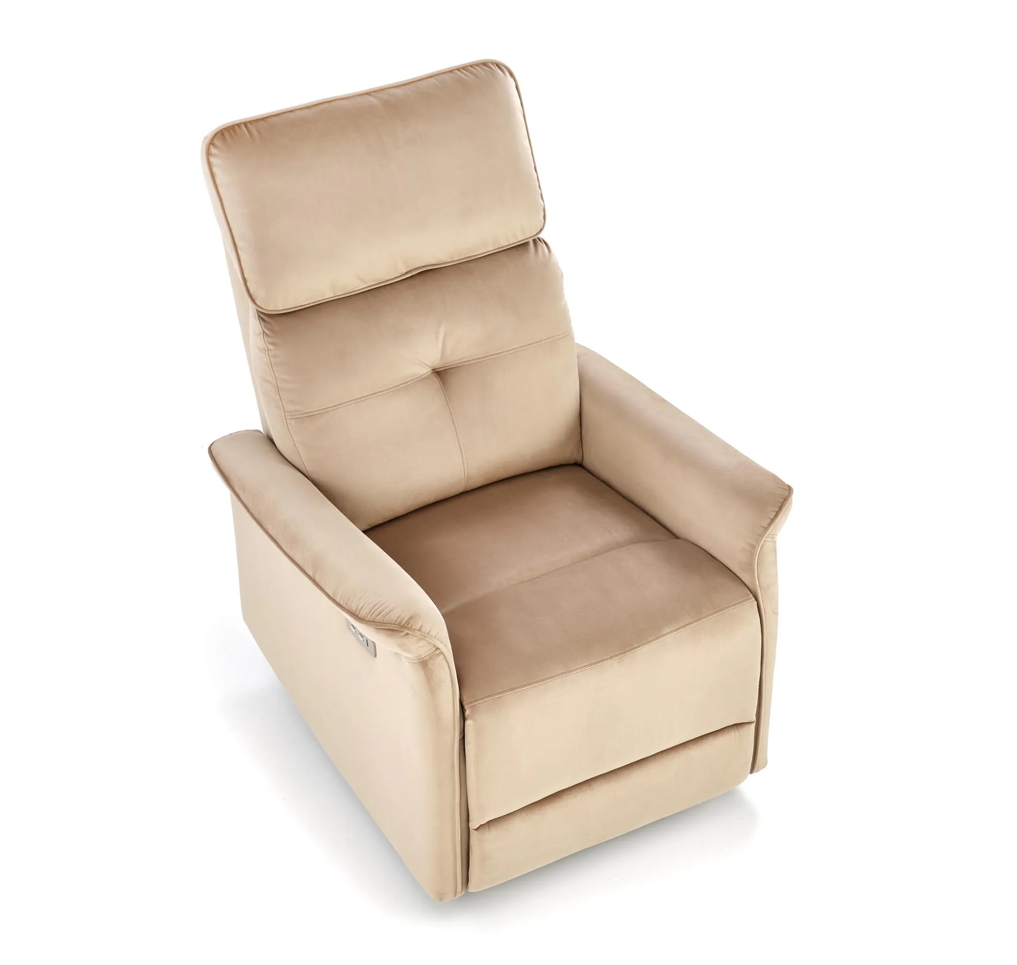 HALMAR-FOTEL-SEMIR_BEZOWY_TOP-VV Fotel Semir USB