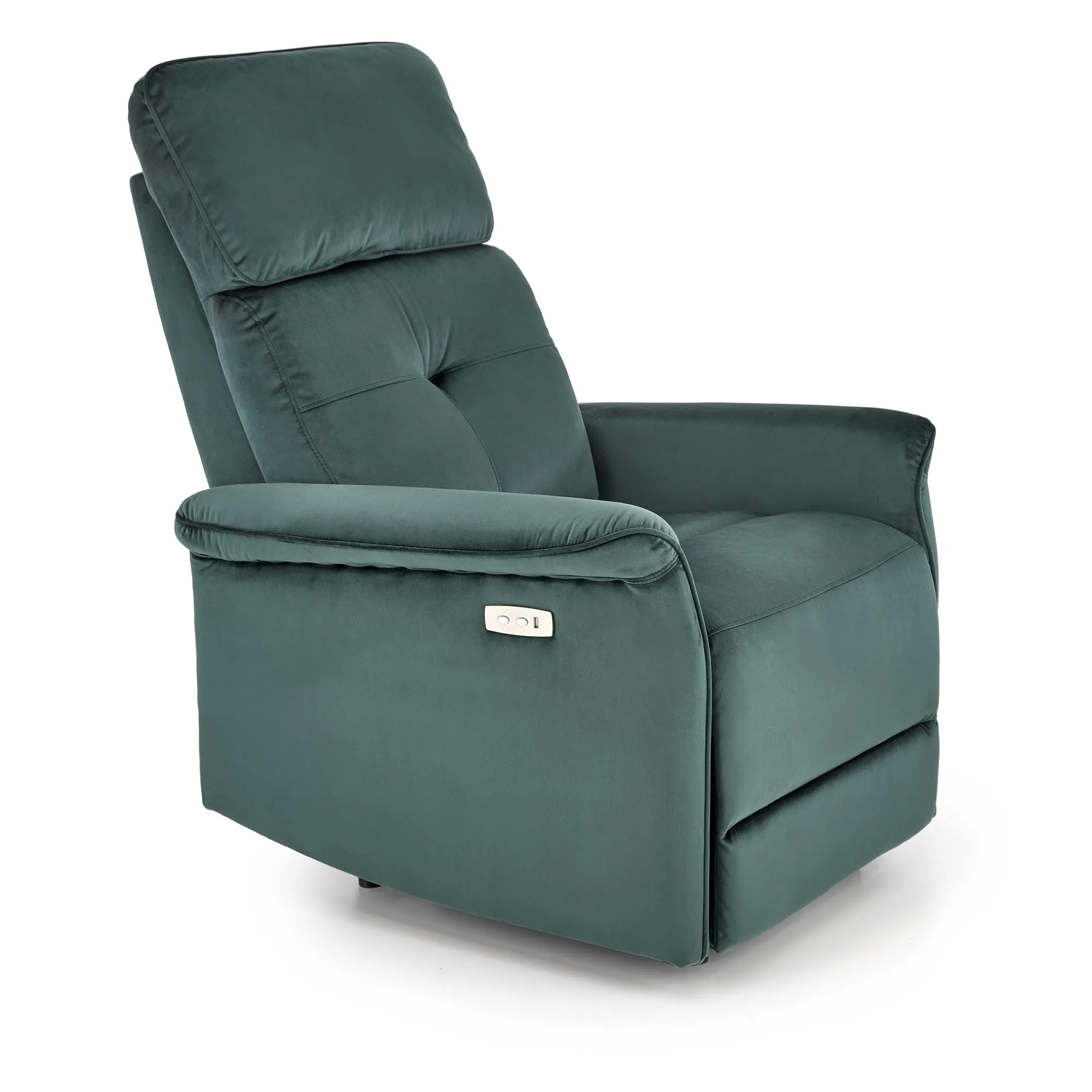 HALMAR-FOTEL-SEMIR_ZIELONY_BOK_FRONT-VV Fotel Semir USB