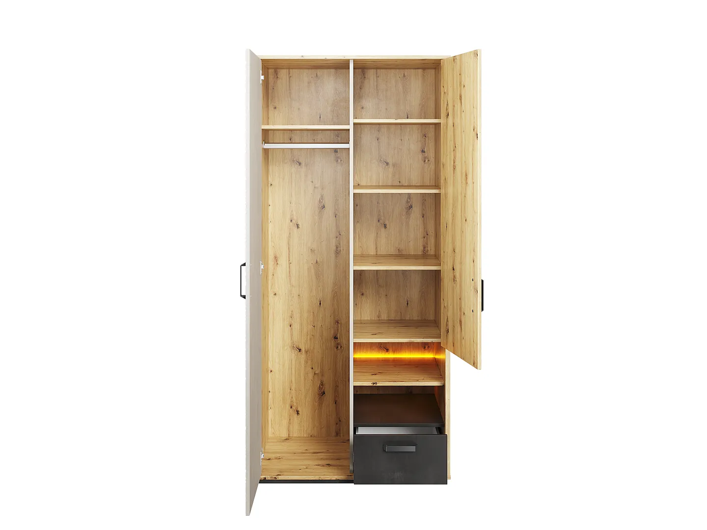 LENART-QUBIC-QB3DAR_02-1440x1080-1-VV Szafa dwudrzwiowa Qubic