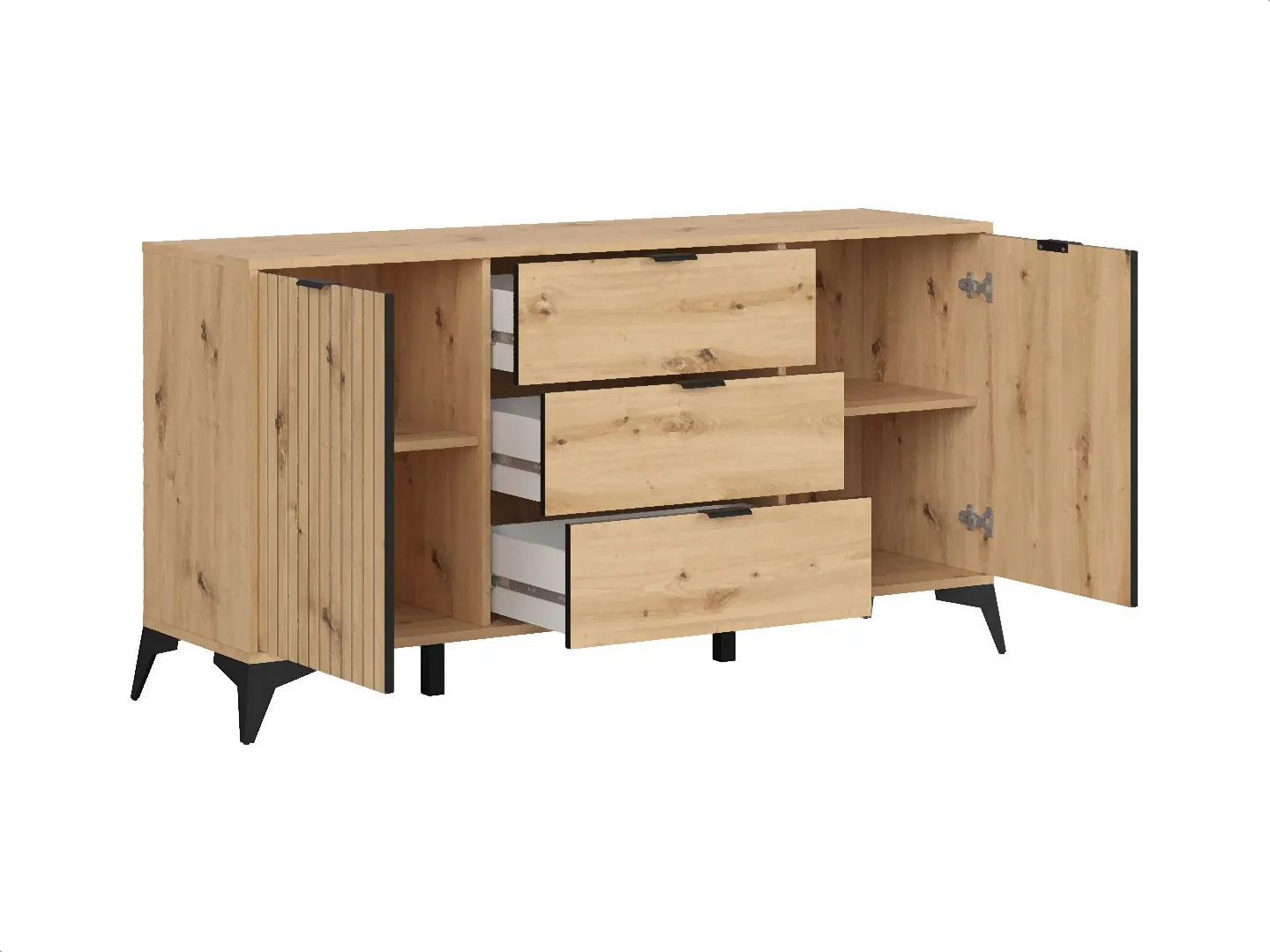 brw-lamea-komoda-150-cm-z-2-drzwiami-i-3-szufladami-dab-artisan-1440x1080-2-VV Komoda Lamea