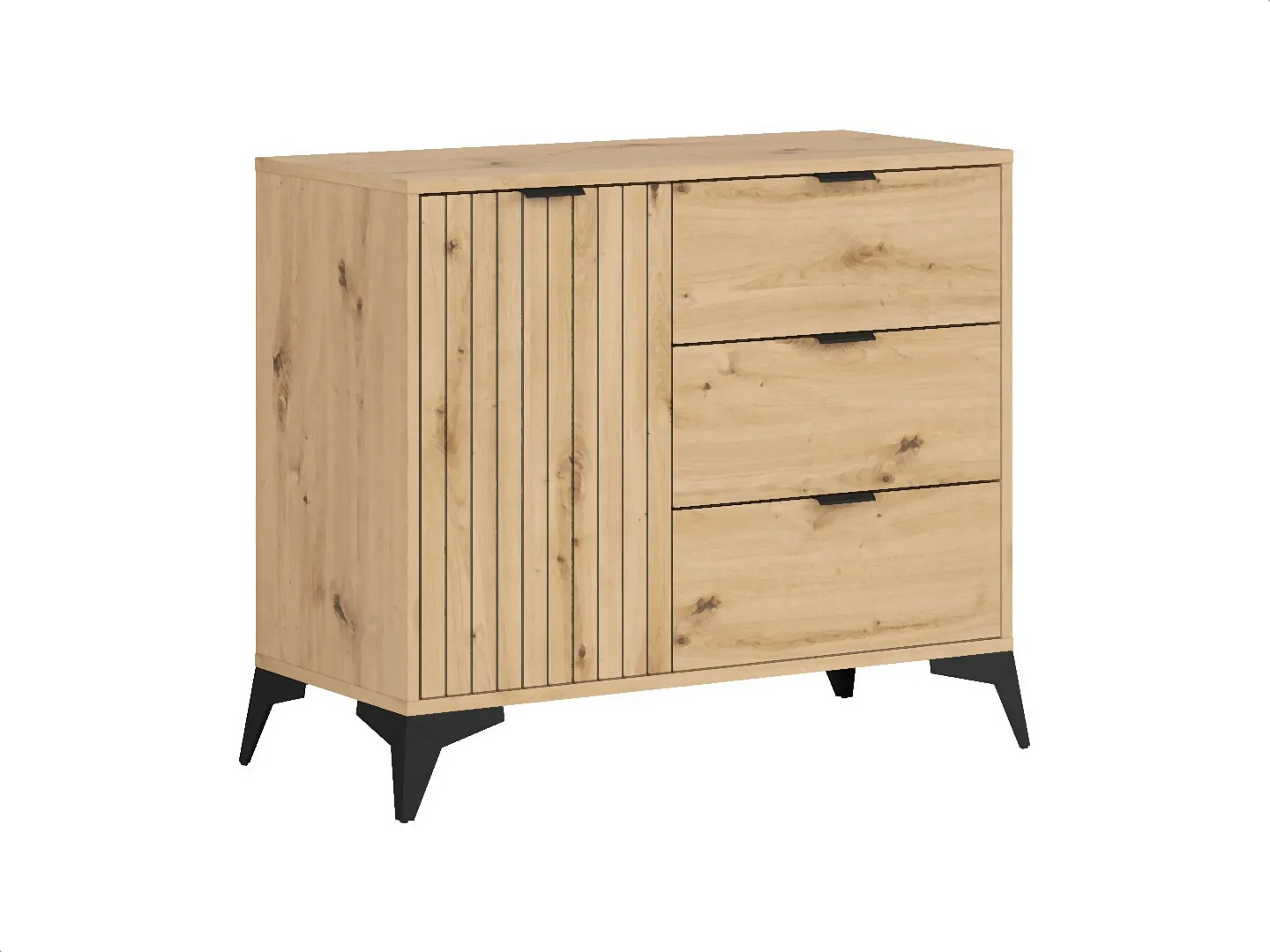 brw-lamea-komoda-90-cm-z-drzwiami-i-3-szufladami-dab-artisan-1440x1080_2-VV Komoda Lamea