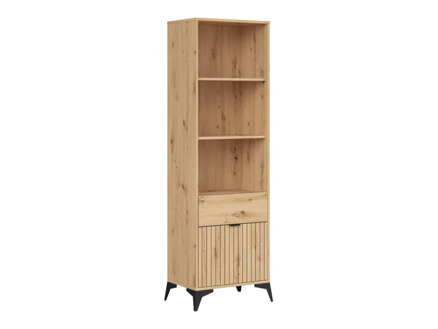 brw-lamea-regal-60-cm-z-drzwiami-i-szuflada-dab-artisan-1440x1080-3-VV Regał Lamea