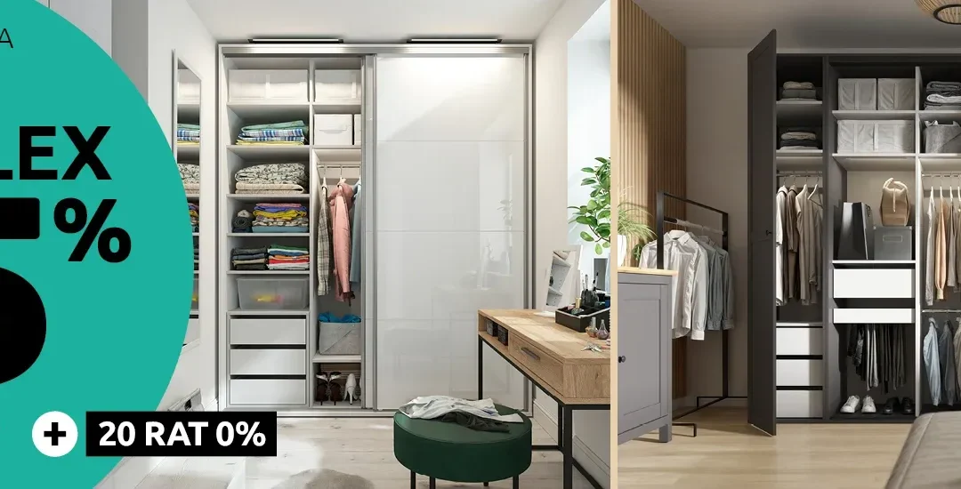 👗 SZAFY MODUŁOWE FLEX DO -55%!