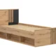 BRW-Vabres-lozko-90x200-cm-dab-artisan-czarny- Łóżko Vabres 90